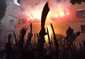 El pueblo de Sóller (Mallorca), fiesta de Moros y Cristianos