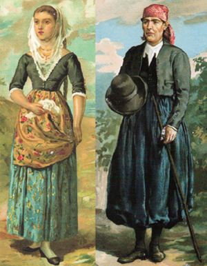 ‘Dress of the countryman’,  typical dress of Mallorca