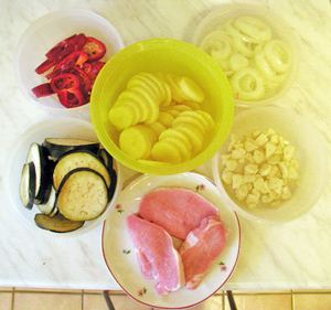 Tumbet, plato típico mallorquín. Ingredientes