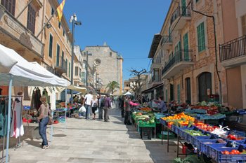Der Markt von Santanyí, Mallorca