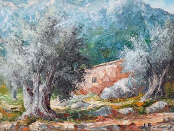 La-pintura-en-Mallorca-Olivos-Joan-Borras