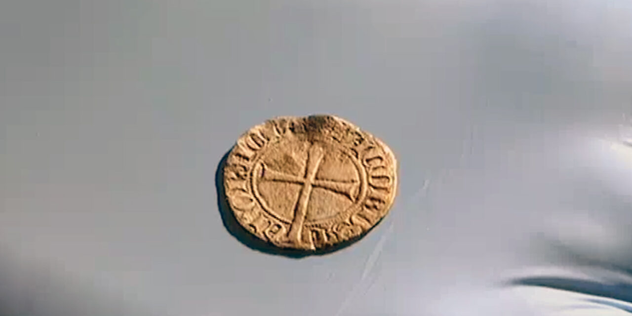 Moneda del Siglo XIV encontrada en Manacor