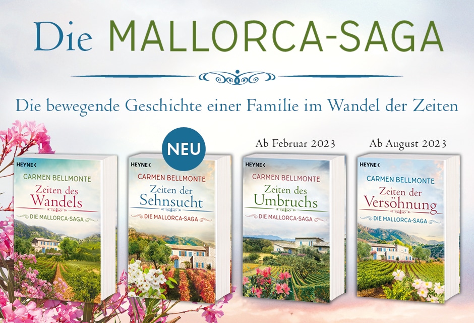 Die Buchreihe MALLORCA-SAGA im Heyne Verlag.